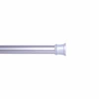 Kenney® Twist & Fit™ No Tools 1" Tension Utility Rod, 42-72", Brushed Nickel Perspective: Main