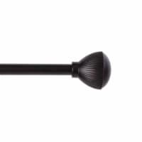 Kenney August 5/8 Standard Decorative Window Curtain Rod - Matte Black Perspective: Main