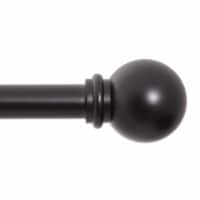Kenney® Chelsea Standard Decorative Window Curtain Rod - Black