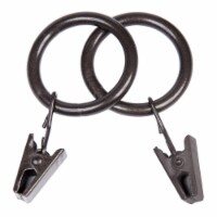 Kenney Manufacturing Company Curtain Rod Clip Rings - Dark Brown