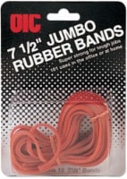 Officemate® Jumbo Rubber Bands - Red