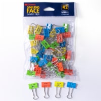 Officemate Smiling Face Binder Clips Perspective: Main