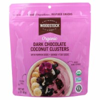 Woodstock® Organic Dark Chocolate Coconut Clusters with Pumpkin Seeds Quinoa and Flax Seeds