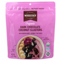 Woodstock® Organic Dark Chocolate Coconut Clusters with Pumpkin Seeds Quinoa and Flax Seeds