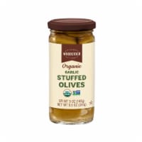 Woodstock® Organic Garlic Stuffed Green Olives Perspective: Main