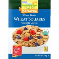 Field Day 1630169 13 oz Cereal Organic Whole Grain - Wheat Squares
