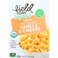 Field Day 1710144 12 oz Organic Deluxe Macaroni Shells & Cheese - Mild Cheddar