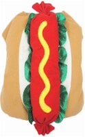 CityPets Medium Hot Dog Pet Costume - Tan/Red Perspective: Main