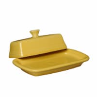 Fiesta XL Covered Butter Dish - Sunflower Perspective: Main