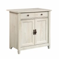Sauder Edge Water Engineered Wood 2-Door Chest in Chalked Chestnut