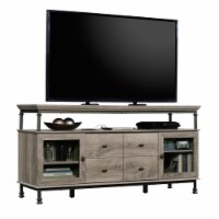 Sauder Canal Street Northern Oak Metal 60  TV Stand