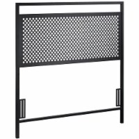 Sauder Boulevard Cafe Twin Metal Headboard in Black