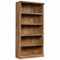 Sauder Misc Storage 5-Shelf Tall Wood Bookcase in Sindoori Mango