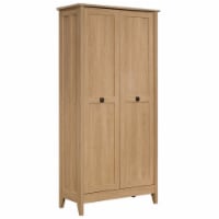 Sauder August Hill Engineered Wood Tall Storage Cabinet in Dover Oak