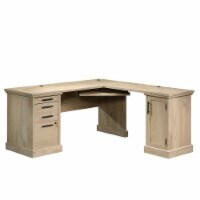 Sauder Aspen Post ® Prime Oak L-Shaped Desk with Storage