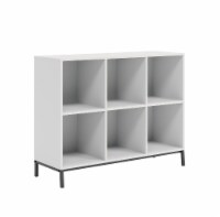 Sauder North Avenue ® White 6-Cube Cubby Organizer Bookcase