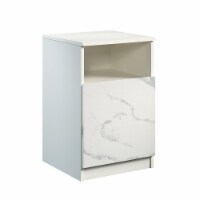 Sauder Hudson Court ® Elegant Faux Marble Bedside Table