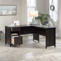 Sauder County Line Estate Black L Shaped Desk with File Drawer 1 Smith s Food and Drug