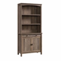 Sauder Costa Washed Walnut 2-Door Library Base Cabinet