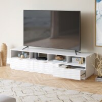 Sauder Morgan Main® White 3-Drawer TV Credenza with Storage