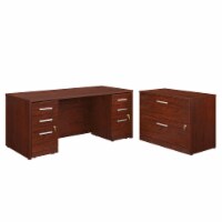 Sauder Affirm 72” x 30 2-File Double Ped Desk/Lat File