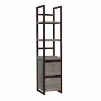 Sauder Manhattan Gate ® 2-Shelf Narrow Bookcase in Mystic Oak Finish