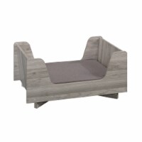 Sauder Milo Modern Dog Bed in Light Walnut