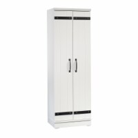Sauder HomePlus 2-Door Kitchen Pantry Cabinet, Soft White® Finish Perspective: Main
