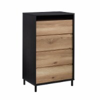 Sauder Acadia Way ® Rustic 4-Drawer Wooden Chest in Raven Oak