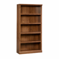Sauder Oiled Oak Finish 5-Shelf Bookcase