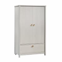 Sauder Dover Edge™ Bedroom Armoire with Drawer in Glacier Oak