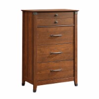 Sauder Carson Forge Engineered Wood 4-Drawer Bedroom Chest in Washington Cherry