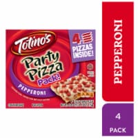 Totino's - Pepperoni Flavored Party Pizza Pack Thin Crust Frozen Pizza Snacks Toaster Oven Meals