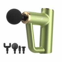 Renewgoo GooGenie Massager Handheld Muscle Massage Gun, Relax Heal Body, Green
