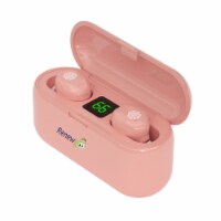 Renewgoo GooBuds+ TWS Headset Wireless Earbuds Bluetooth In-ear Power Bank, Pink
