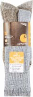 Carhartt® Men's Full-Cushion Steel-Toe Synthetic Work Book Socks - Heather Gray Perspective: Main