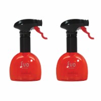 Evo Oil Sprayer Bottle, Non-Aerosol for Olive Oil and Cooking Oils, Red, 8oz, Set of 2