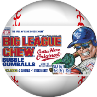 Big League Chew Outta Here Original Bubble Gumballs Perspective: Main