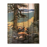 Gizaun MWFF-3242 Whipplesmiths Forrest Fo x Wood Art - 32 x 42 in.