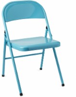 Fred Meyer Sudden Comfort All Steel Folding Chair Seaside 1 Ct