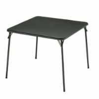 Sudden Comfort Vinyl Square Folding Table - Black Lace