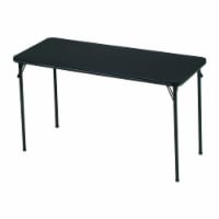 Sudden Comfort Vinyl Rectangular Folding Table - Black Lace Perspective: Main