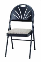 Sudden Comfort Black Lace Comfort Back Folding Chair Perspective: Main