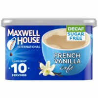 Maxwell House International Decaf French Vanilla Café Sugar Free Instant Coffee Perspective: Main