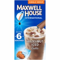 Maxwell House International Hazelnut Iced Latte Instant Coffee Perspective: Main
