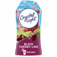 Crystal Light Liquid Black Cherry Lime Naturally Flavored Drink Mix, Bottle Perspective: Main