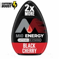 mio Energy Caffeinated & B Vitamins Black Cherry Water Enhancer Bottle Perspective: Main