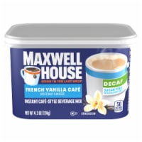 Maxwell House International Sugar-Free French Vanilla Café-Style Decaf Instant Coffee Beverage Mix Perspective: Main