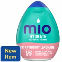 mio Hydrate Strawberry Lemonade Flavored with other natural flavor Liquid Water Enhancer, Bottle Perspective: Main