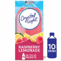 Crystal Light Raspberry Lemonade Artificially Flavored Powdered Drink Mix On the Go Lemonade Packets